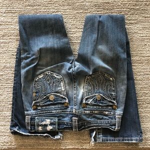 MEK denim jeans. Boot cut